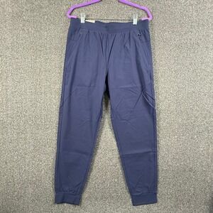 Soybu Mens M Performance Jogger Blue Water Resistant Zip Pockets‎ Athleisure NWT